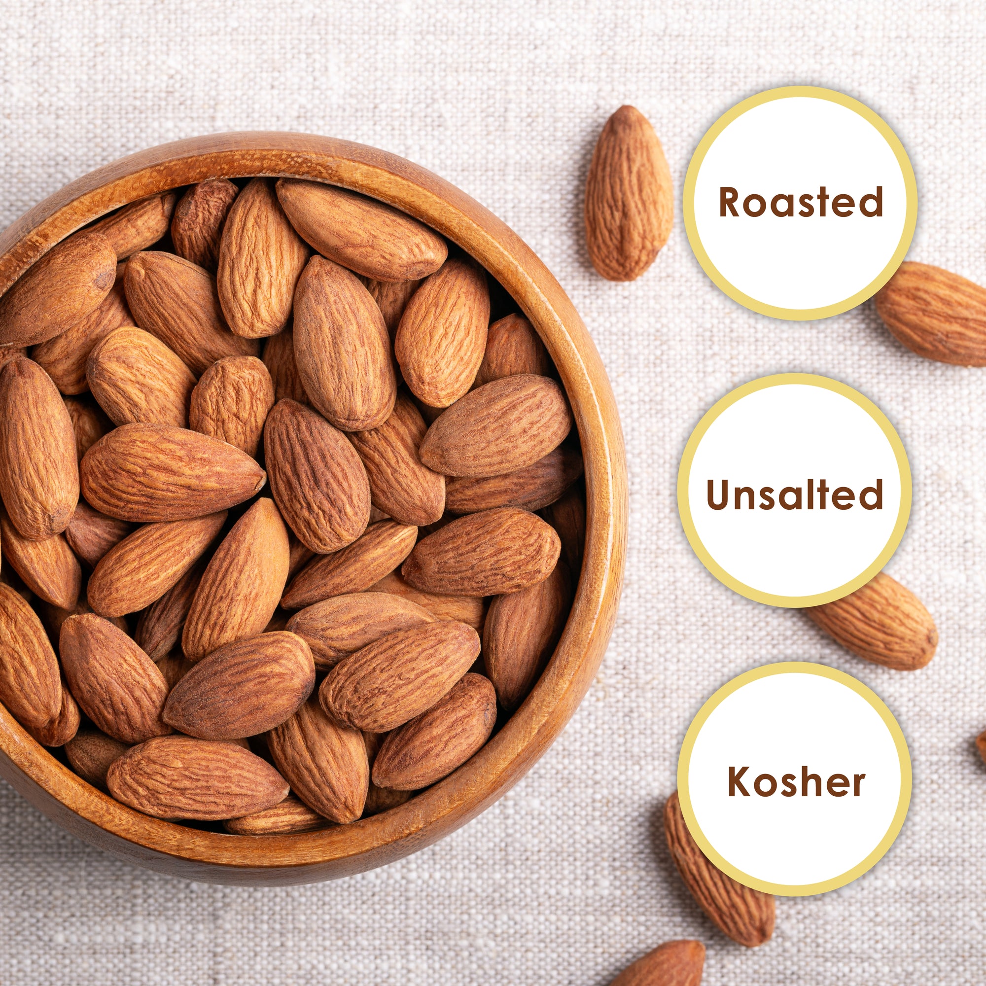 Almonds - Roasted & Unsalted