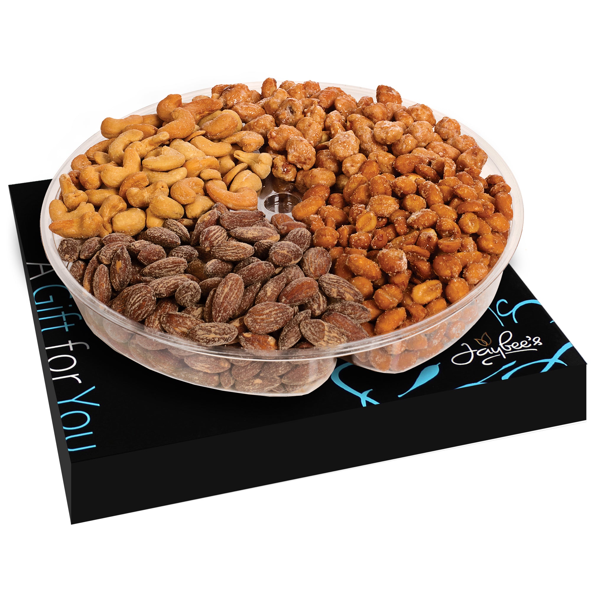 4 Section - Nuts Gift Basket