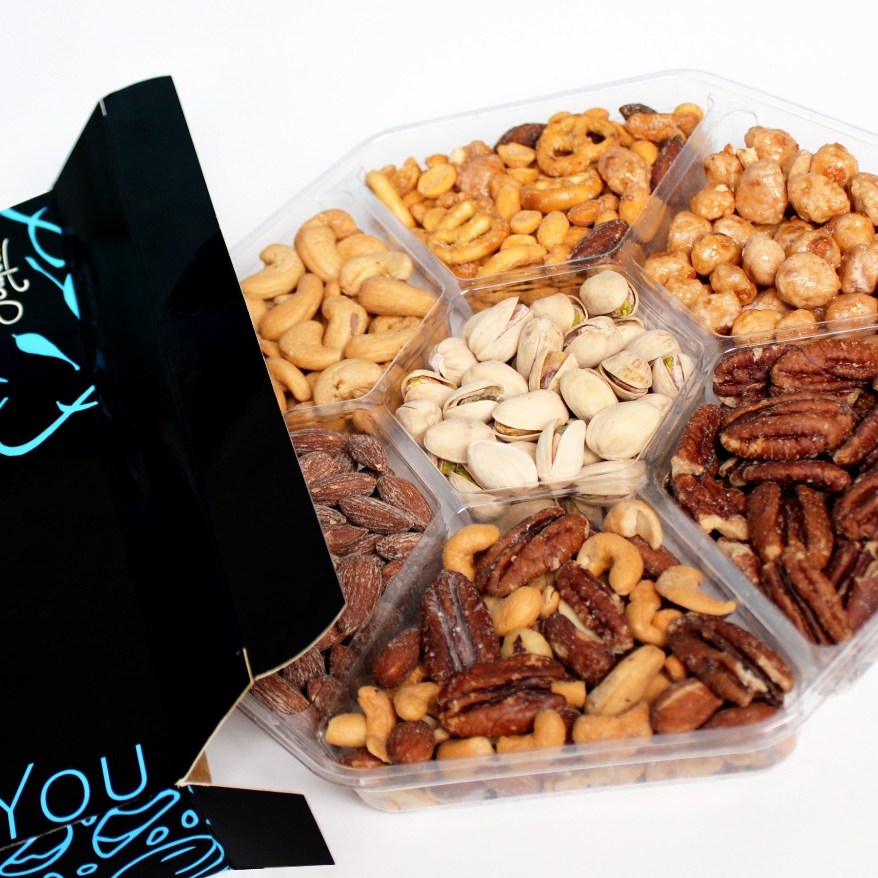7 Sections - Nuts Gift Basket